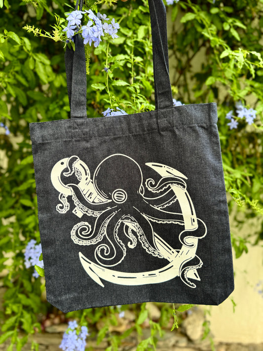 Tote Bag Color Azul Navy