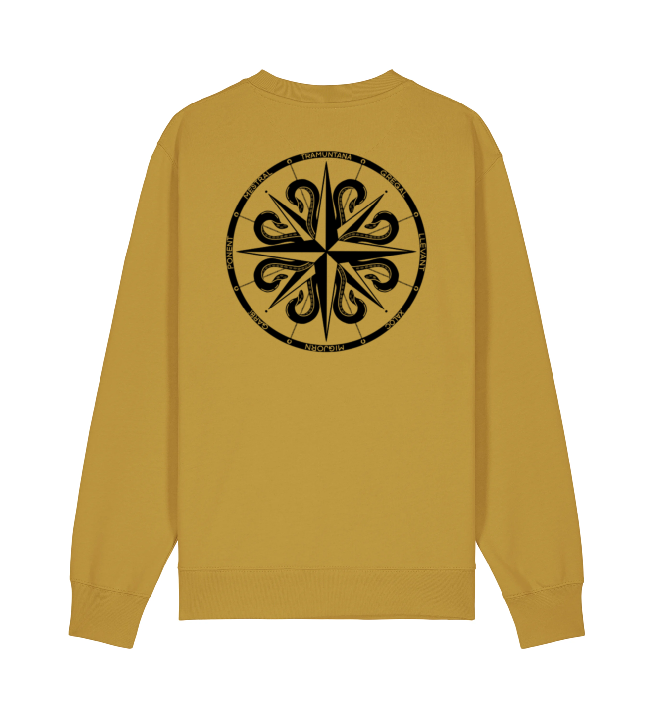Sudadera sin capucha color Ocre RDV
