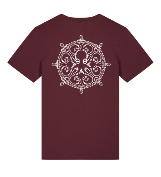 Camiseta Timó Oktop color Burgandy